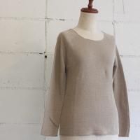 evam eva botanical dye linen pullover col:10 beige