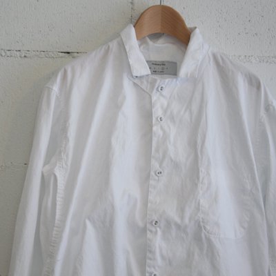 Ordinary Fits OPEN DESIGN SHIRT col:WHITE