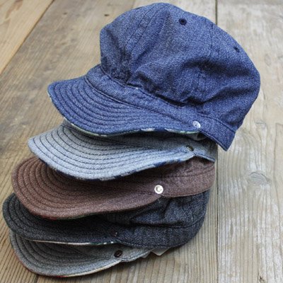 30OFFDECHO TOP SELVAGE DENIM AND SOME FABLIC BASIC KOME CAP