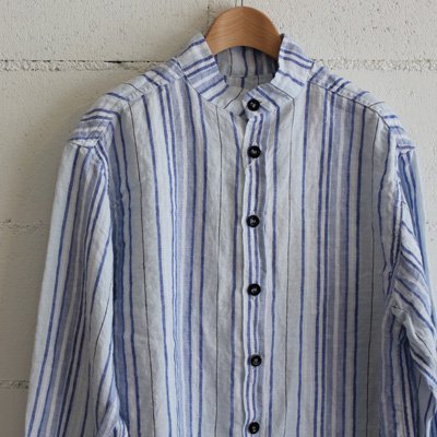 GARMENT REPRODUCTION OF WORKERS STAND FARMER SHIRT col:WHITE BASE STRIPE
