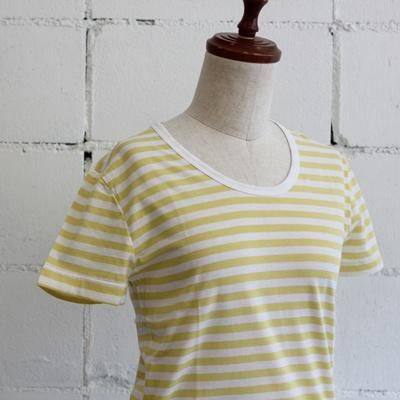 pyjama clothing S/S M CREW ST col:WHITE/TURMERIC