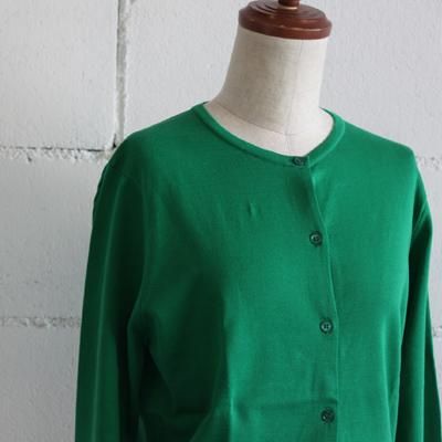 STANDART AT HAND コットンニットカーディガン Kelly col:GR