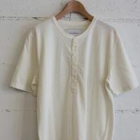 CURLY BD HENLEY Neck Tee col:OFF WHITE