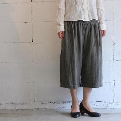 ao ワイドパンツ col:55 オリーブカーキ