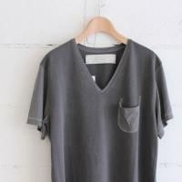 yohakuMen's v neck pocket tee 쥤 col:Black