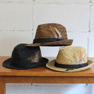 blanc basque ペーパー中折れハット col:21 natural 、35 brown 、19 black