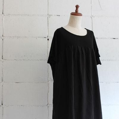 yohaku dolman one-piece col:black
