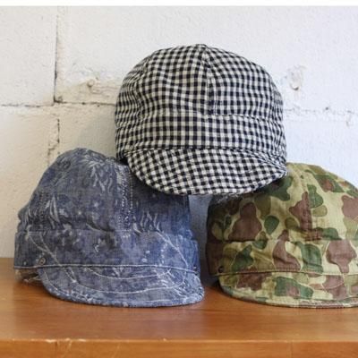 DECHO CUBA WELDING CAP col:CHECK 、 FLOWER 、 CAMOUFLAGE