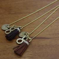 [SOLD OUT]Master&Co.BALL CHAIN NECKLACE WITH No.8 col:83 ֥饦88 ֥饦