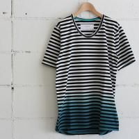 CURLYSS HORIZON BORDER Tee col:GREEN