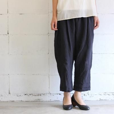 ina リネンサルエルパンツ col:73 ネイビー