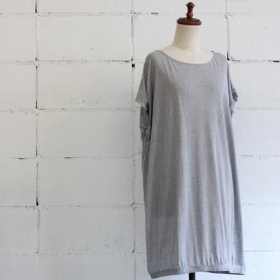 Midi-Umi バックギャザーチュニック col:91 グレー