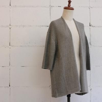 Veritecoeur ドレープカーデ col:MIX LT GRY