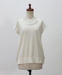 yohakutwisted neck pullover col:A.off white