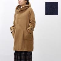 kha:ki melton long duffle col:CAMELNAVY