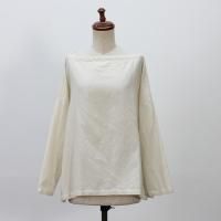 jujudhau ()BOAT NECK col:WOOL COTTON(NATURAL)