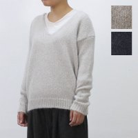 evamevaraising yarn V-neck pullover col:եȥ॰졼 , 졼 , Ρ