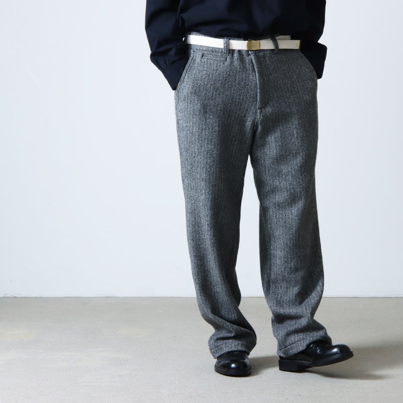 MASTER & Co. (マスターアンドコー) WOOL LONG TROUSERS sizeS , M / ウールロングトラウザース