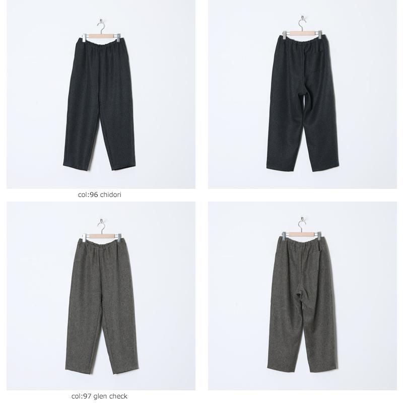 mizuiro ind (ミズイロインド) チェックイージーパンツ