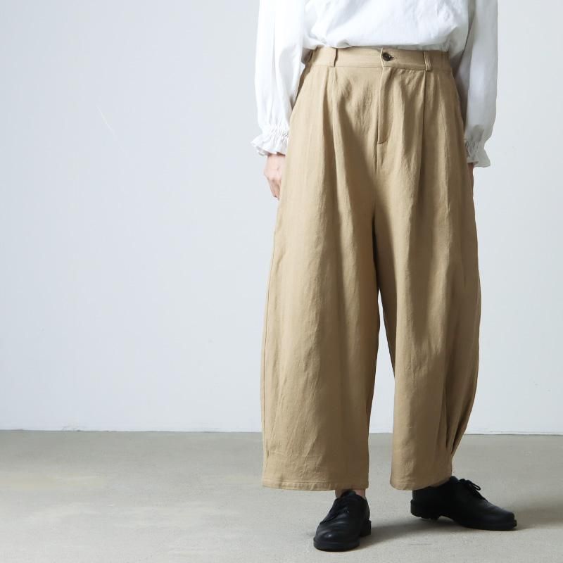 ina (イナ) T/Rクリアツイルタックパンツ
