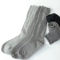 evameva (२) wool rib high socks