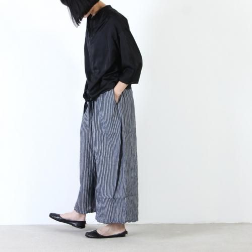 スティールエコンフォール　リネンワイドパンツ style + confort (スティールエコンフォール) リネン起毛 ワイド