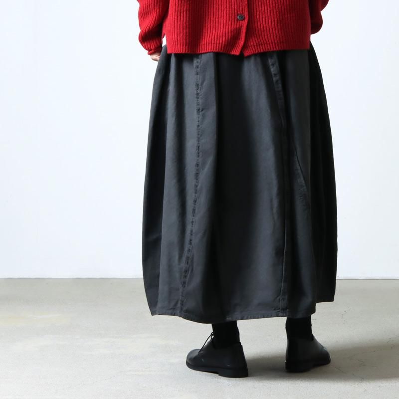 FACTORY (ファクトリー) 綿スラブ X 綿30番手パイピングスカート