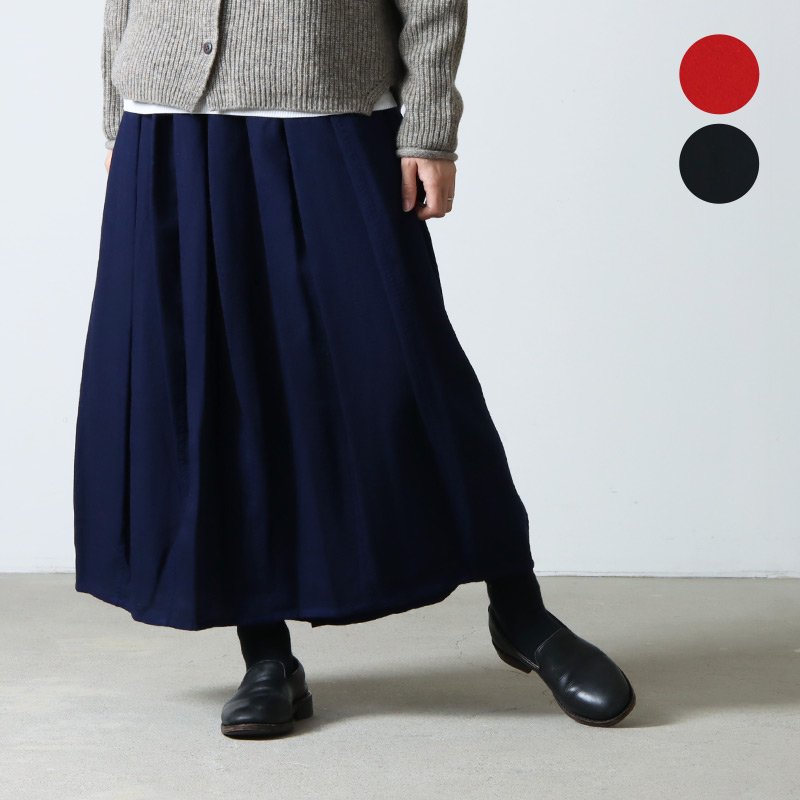 FACTORY (ファクトリー) ウール強撚糸 バルーンスカート