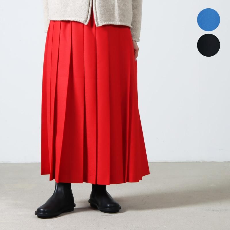 Charpentier de Vaisseau (シャルパンティエ ドゥ ヴェッソ) Brea Wool Pleated Skirt L-85 /  ウールプリーツスカート