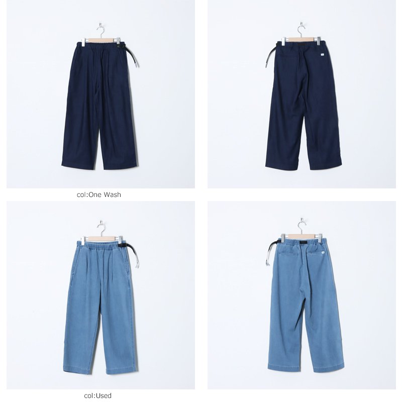 WILD THINGS (ワイルドシングス) DENIM TUCK WIDE PANTS / デニムタックワイドパンツ