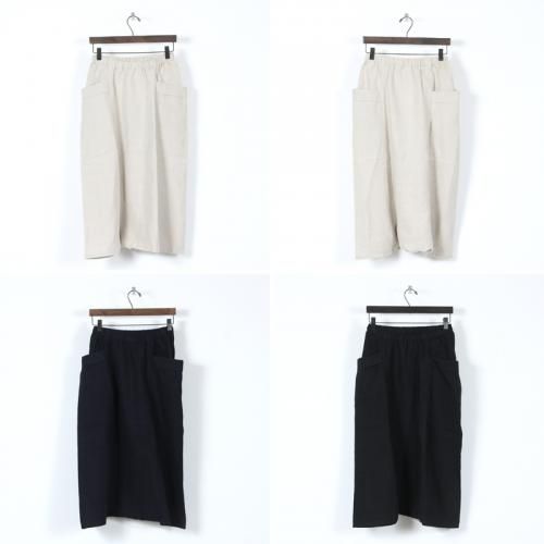 evameva (エヴァムエヴァ) linen sarrouel pants / リネン