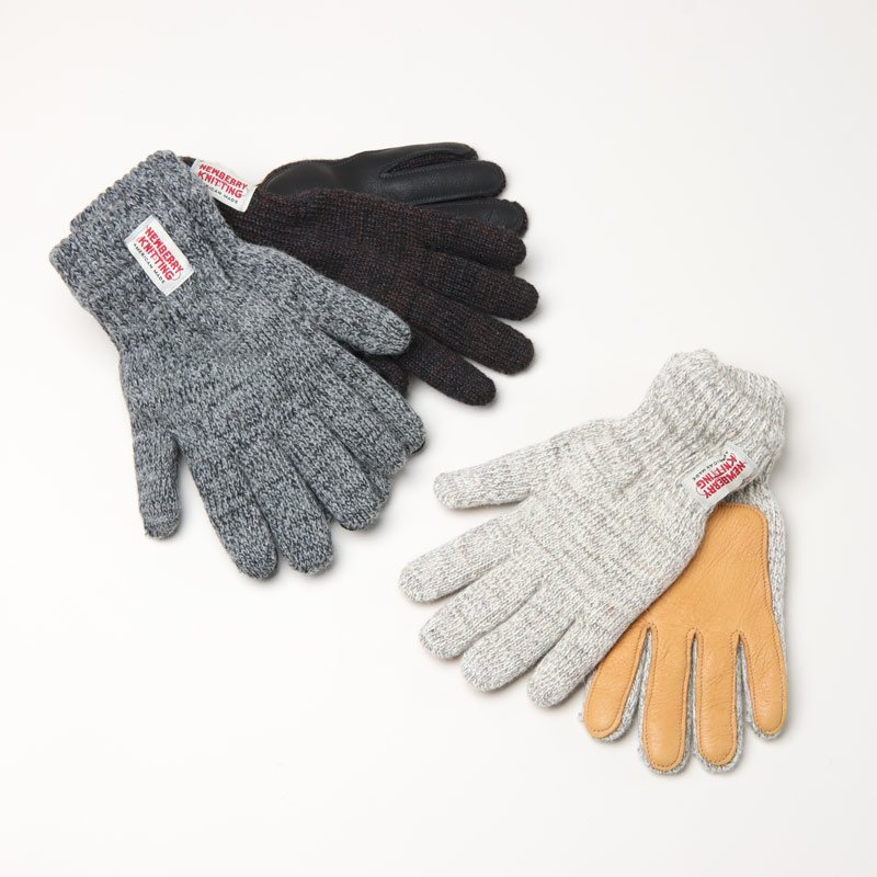 NEWBERRY KNITTING (ニューベリーニッティング) NewTech Lined Ragg Wool Deerskin Palmed  Glove / グローブ ライニング