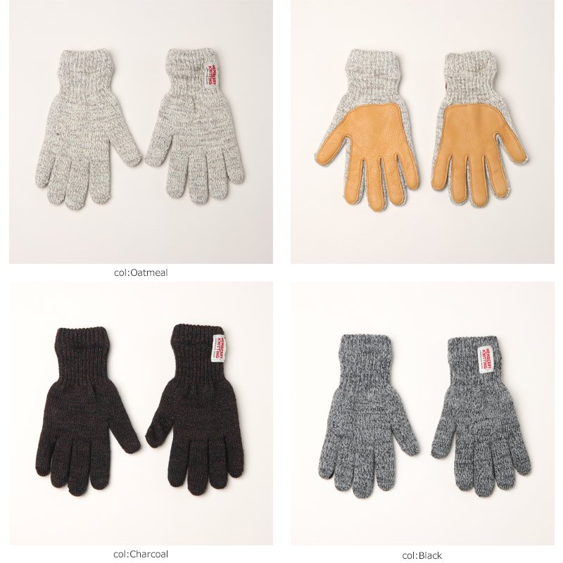 NEWBERRY KNITTING (ニューベリーニッティング) NewTech Lined Ragg Wool Deerskin Palmed  Glove / グローブ ライニング