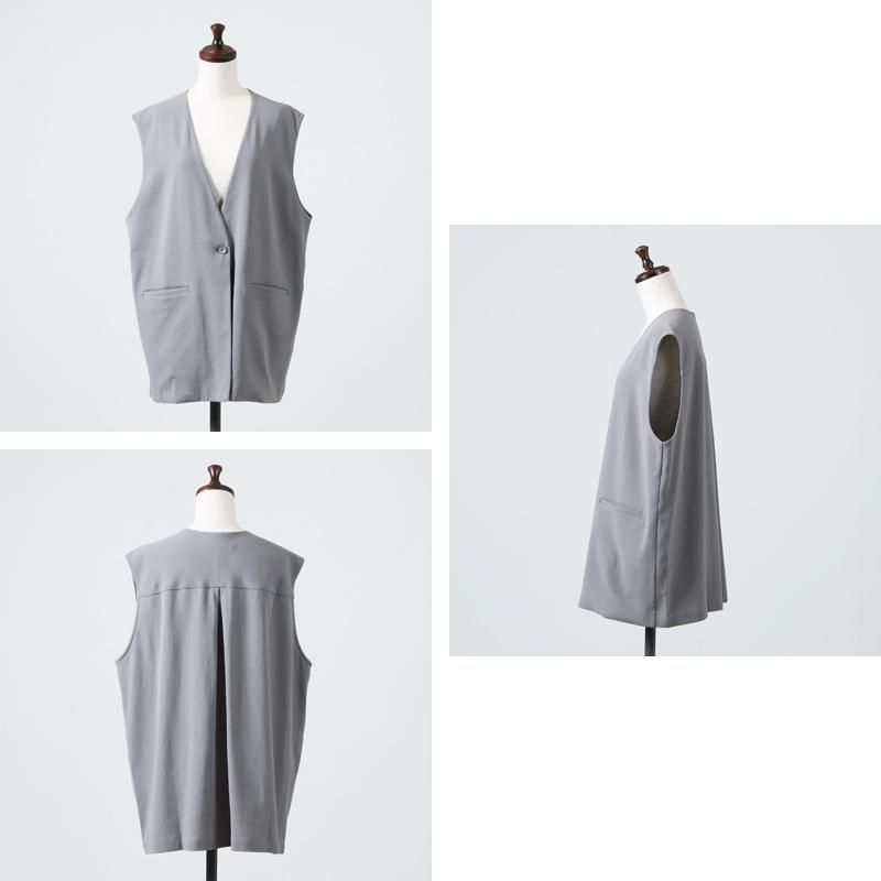 evameva (エヴァムエヴァ) cotton vest / コットンベスト