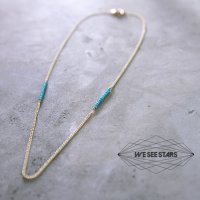 WE SEE STARS () Side Stoned necklace