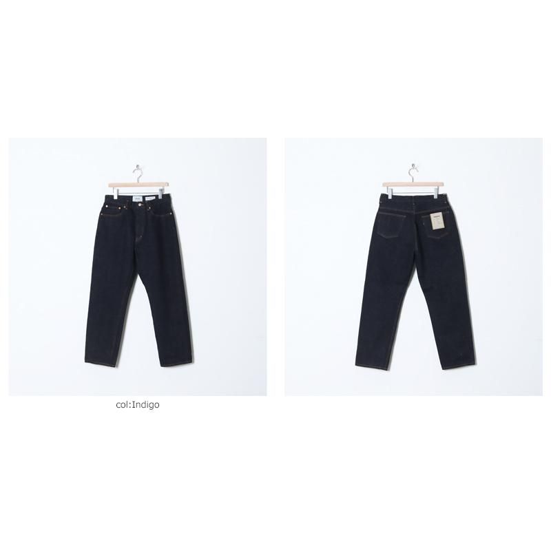 YAECA (ヤエカ) 10-14W DENIM PANTS WIDE TAPERED / 10-14W デニムパンツワイドテーパード