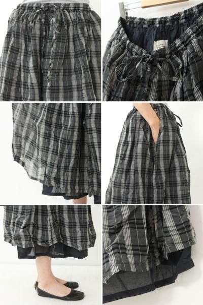 Veritecoeur　ヴェリテクール　コットンギャザーフイージーレアスカート Veritecoeur ヴェリテクール コットンギャザーフイージーレアスカート