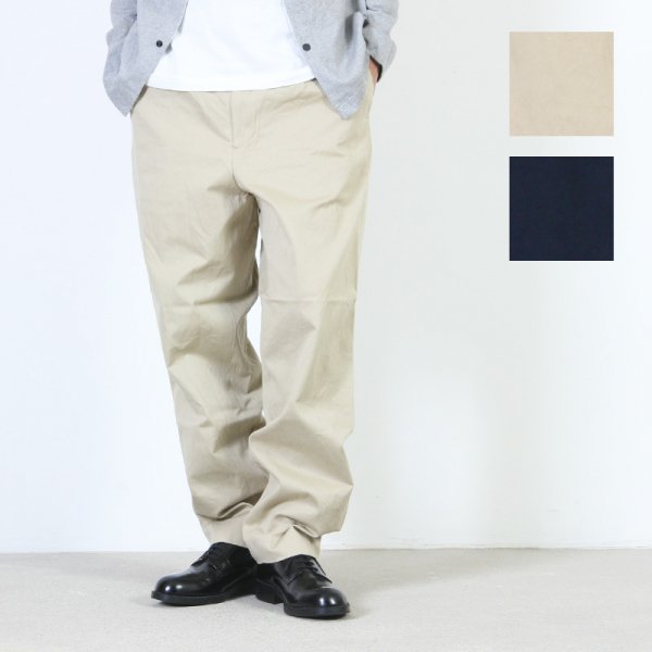 YAECA (ヤエカ) TAC TAPERED CHINO CLOTH PANTS / タックテーパード 