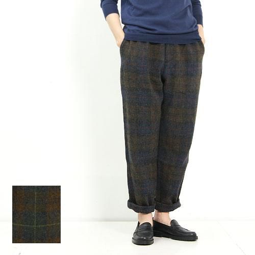 【後払い手数料無料】 ICHI Antiquites (イチアンティークス) ウールチェックパンツ パンツ