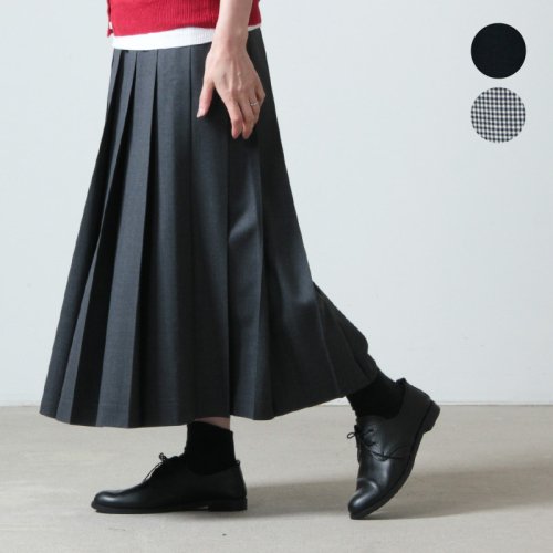 Charpentier de Vaisseau (シャルパンティエ ドゥ ヴェッソ) Brisa Wool Pleated Skirt Long / プリーツスカートロング