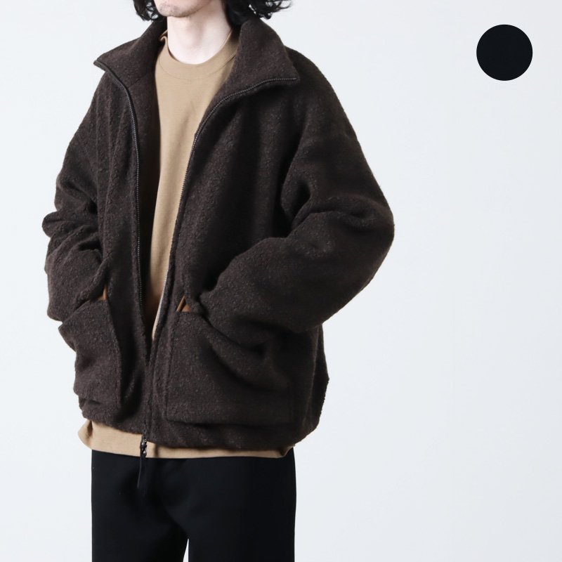 CURLY (カーリー) RECYCLED WOOL TUBE-NECK BLOUSON ...