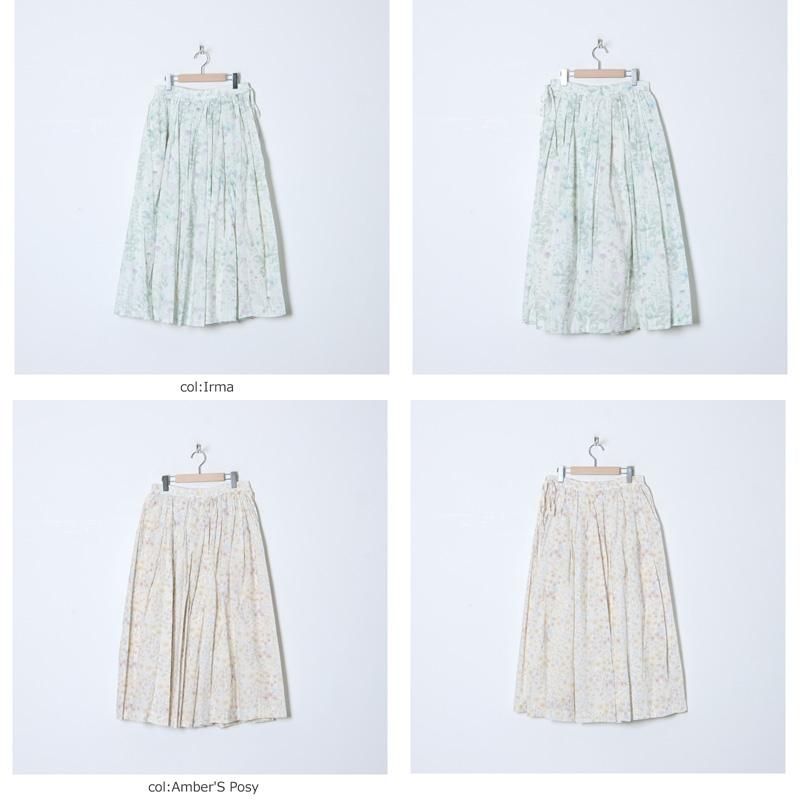 YAECA (ヤエカ) WRITE GATHER SKIRT LIBERTY COTTON / ギャザー
