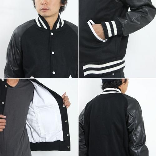 SKOOKUM (スクーカム) AWARD JACKET (MELTON×LEATHER) / アワード