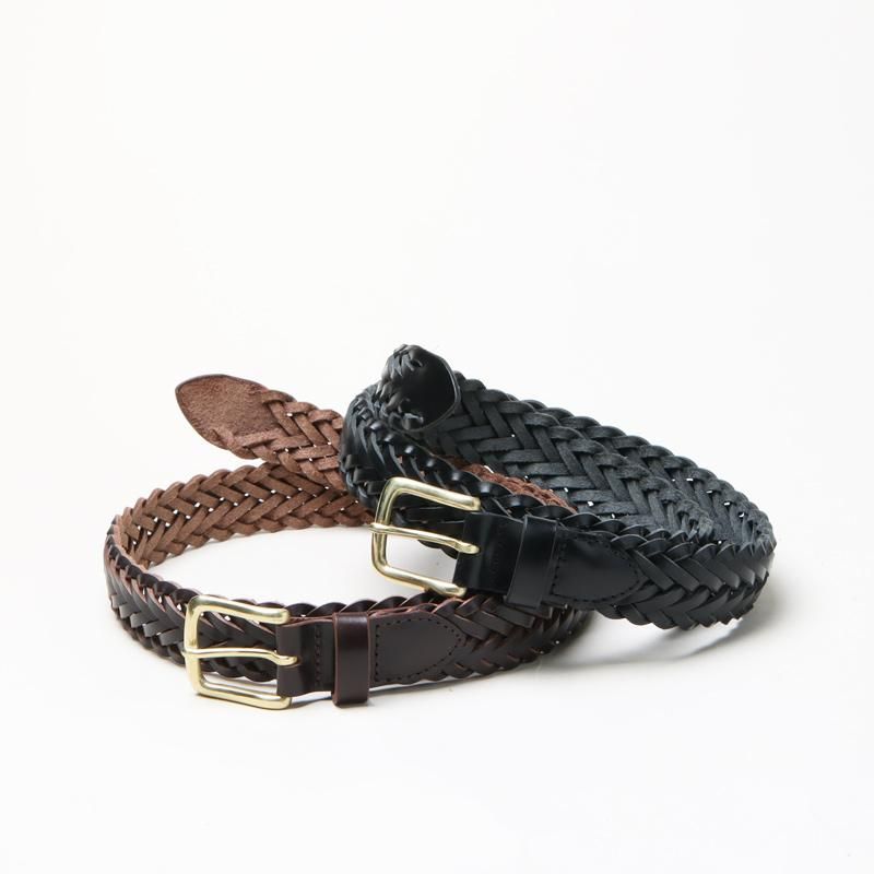 MASTER & Co. (マスターアンドコー) 30mm SADDLE PULL UP EIGHT KNITTING BELT / 30mm  サドルプルアップニッティングベルト