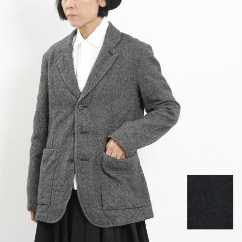 Veritecoeurヴェリテクールウールリネンジャケット チャコールグレー 2 Veritecoeurヴェリテクールウールリネンジャケット チャコールグレー 2