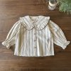 <img class='new_mark_img1' src='https://img.shop-pro.jp/img/new/icons7.gif' style='border:none;display:inline;margin:0px;padding:0px;width:auto;' />PETITMIG  stripe blouse / beige