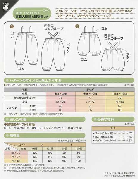 サロペット コレクション 製図