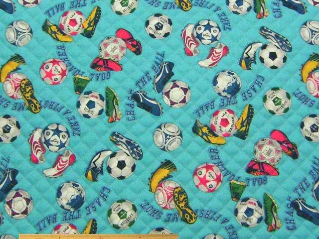 コットンオックス サッカー柄p