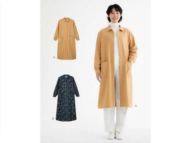 羽織りにもなる シャツワンピー