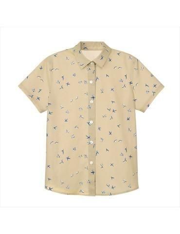 レギュラーカラー シャツ(型紙